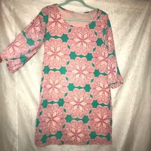 Large dress pattern peach love California